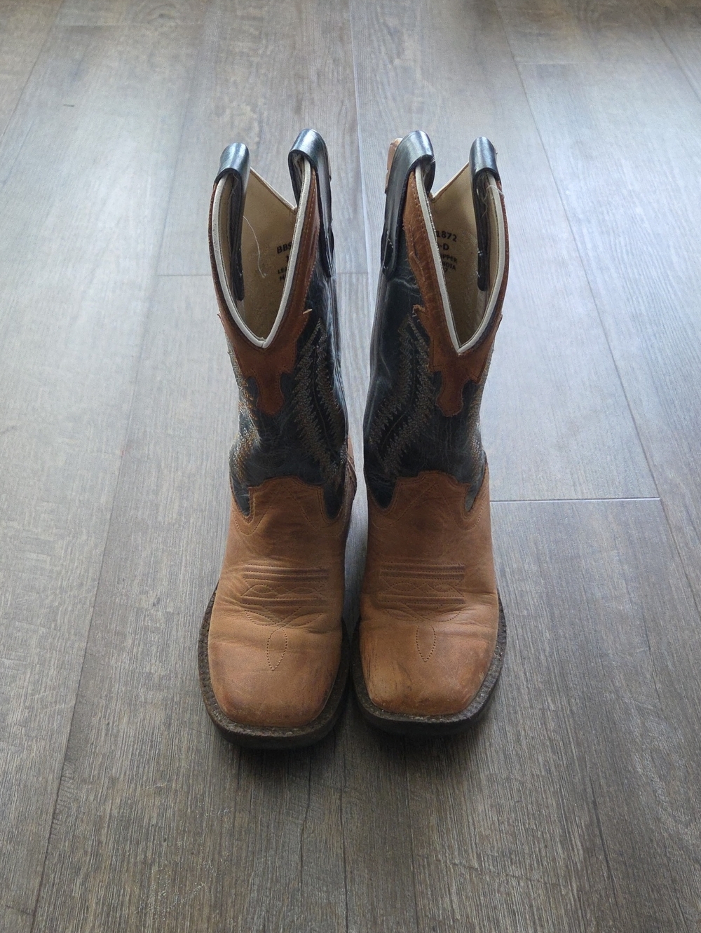 Brown and Black Men’s Western Cowboy Boots